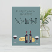 ワインとチーズのパーティー+名言 招待状 (スタンド正面)