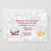 ワインとチーズのパーティー 招待状 (裏面)