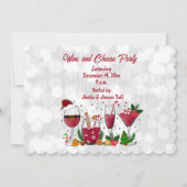 ワインとチーズのパーティー 招待状 (正面)