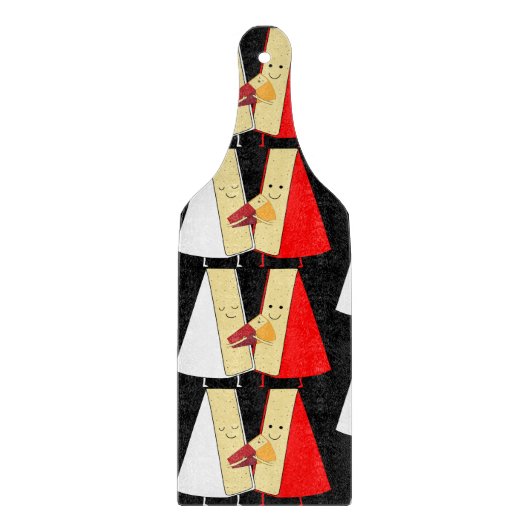 ワインとチーズの愛好家 カッティングボード (正面)