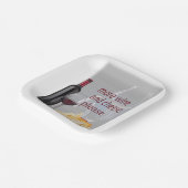 ワインとチーズの追加 ペーパープレート (傾斜あり)