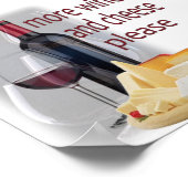 ワインとチーズの追加 ポスター (角)