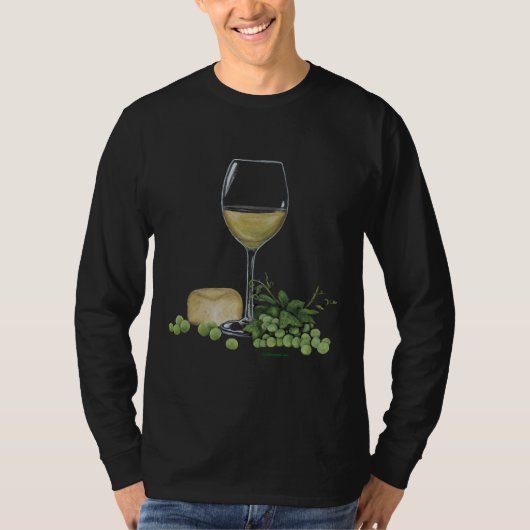 ワインとチーズをお願い Tシャツ (正面)