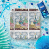 ワインとチーズシャルキュテリー ペーパープレート (パーティー)