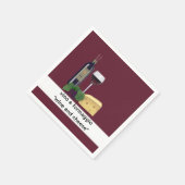 ワインとチーズパーティー スタンダードカクテルナプキン (角)