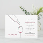 ワインとチーズパーティー 招待状 (スタンド正面)