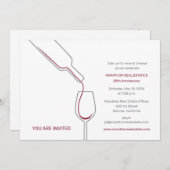 ワインとチーズパーティー 招待状 (正面/裏面)