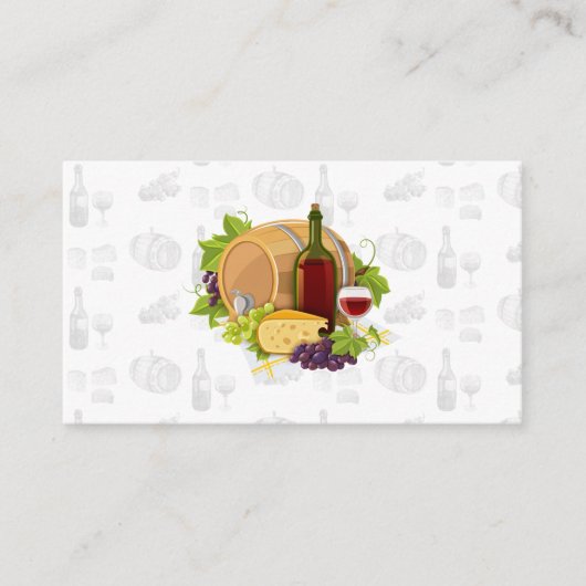 ワインとチーズピクニック 名刺 (正面)