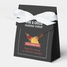 ワインとチーズペアリングイベントの写真とロゴの追加 フェイバーボックス