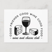 ワインとチーズ愛好家クラブ ポストカード (正面)