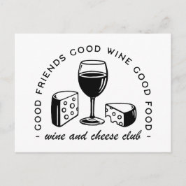 ワインとチーズ愛好家クラブ ポストカード