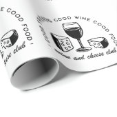 ワインとチーズ愛好家クラブ ラッピングペーパー (ロールコーナー)