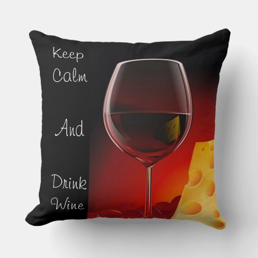 ワインとチーズ枕 クッション (正面)