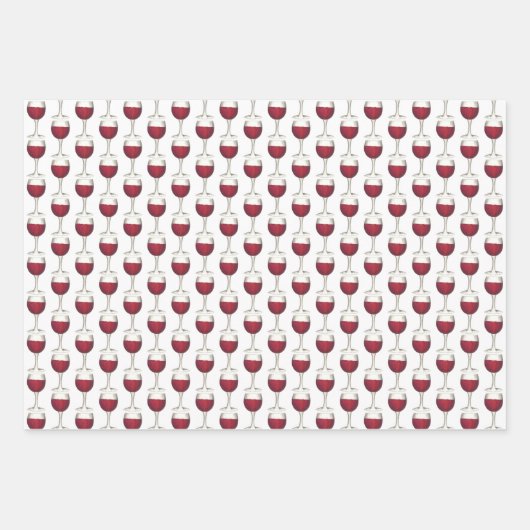 ワインとチーズ赤ワイングラスのブリーチーズウェッジ ラッピングペーパーシート (正面3)