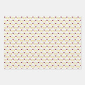 ワインとチーズ赤ワイングラスのブリーチーズウェッジ ラッピングペーパーシート (正面2)