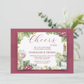 ワインとディナーの招待状 招待状 (スタンド正面)