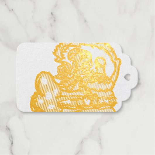 ワインとバラバレンタイン ギフトタグ (正面 (横))