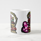 ワインとバラバレンタイン ジャンボコーヒーマグカップ (正面)