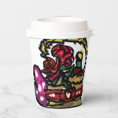 ワインとバラバレンタイン 紙コップ (裏面)