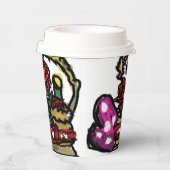 ワインとバラバレンタイン 紙コップ (右)