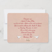 ワインとバラ記念日パーティー 招待状 (裏面)