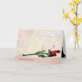 ワインとバラ記念日 カード (黄色い花)