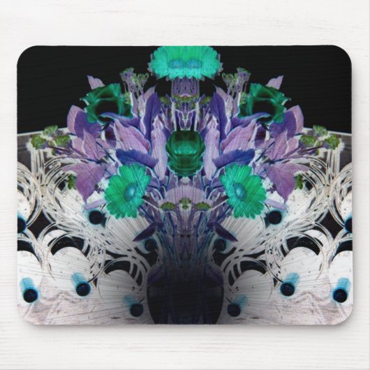 ワインとバラ1 マウスパッド (正面)