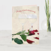 ワインとバラ52周年記念カード カード (正面)