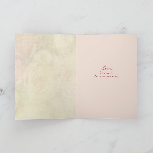 ワインとバラ52周年記念カード カード (内部)