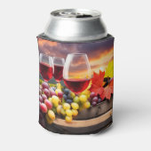 ワインとブドウおもしろい美しい居心地 缶クーラー (缶裏面)