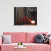 ワインとブドウが輝く キャンバスプリント (インサイチュ (リビング))