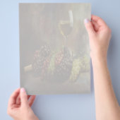 ワインとブドウのフライヤー チラシ (手)