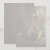 ワインとブドウの招待状 招待状 (正面/裏面)