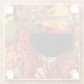 ワインとブドウ園 ガラスコースター (裏面)