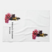 ワインとブドウ キッチンタオル (横)