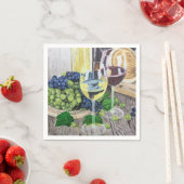 ワインとブドウ スタンダードカクテルナプキン (インサイチュ)