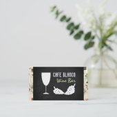 ワインとブドウ、フローラシャルボードワインバー/ワイナリー 名刺 (スタンド正面)