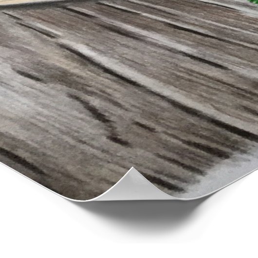 ワインとブドウ ポスター (角)