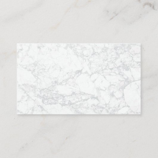 ワインとブドウ |マーブル（ステッチ済みレザー） 名刺 (裏面)