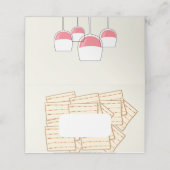 ワインとマッサーを持つ座席表 プレイスカード (外部開封)