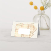 ワインとマッサーを持つ座席表 プレイスカード (正面)