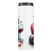 ワインとラブレターのある憂鬱な猫 タンブラー (裏面)