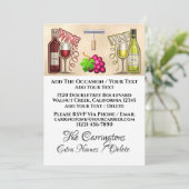 ワインと友人 – 戻る参照 – 招待状 (スタンド正面)