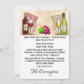 ワインと友人 招待状 (正面)