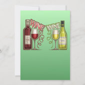 ワインと友人 招待状 (裏面)