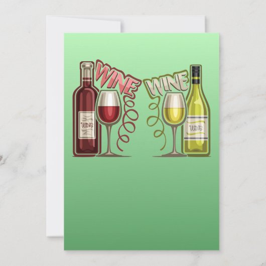 ワインと友達 招待状 (裏面)