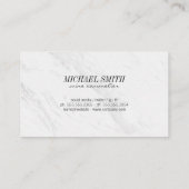 ワインと大理石のパンチカード 名刺 (裏面)