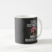 ワインと殺人ショーに気を取られる コーヒーマグカップ (正面右)