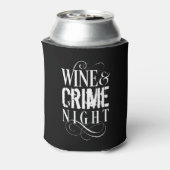 ワインと犯罪の夜 – おもしろい真の犯罪 缶クーラー (缶裏面)