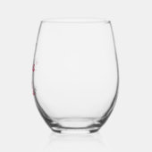 ワインと猫 ステムなしワイングラス (左)